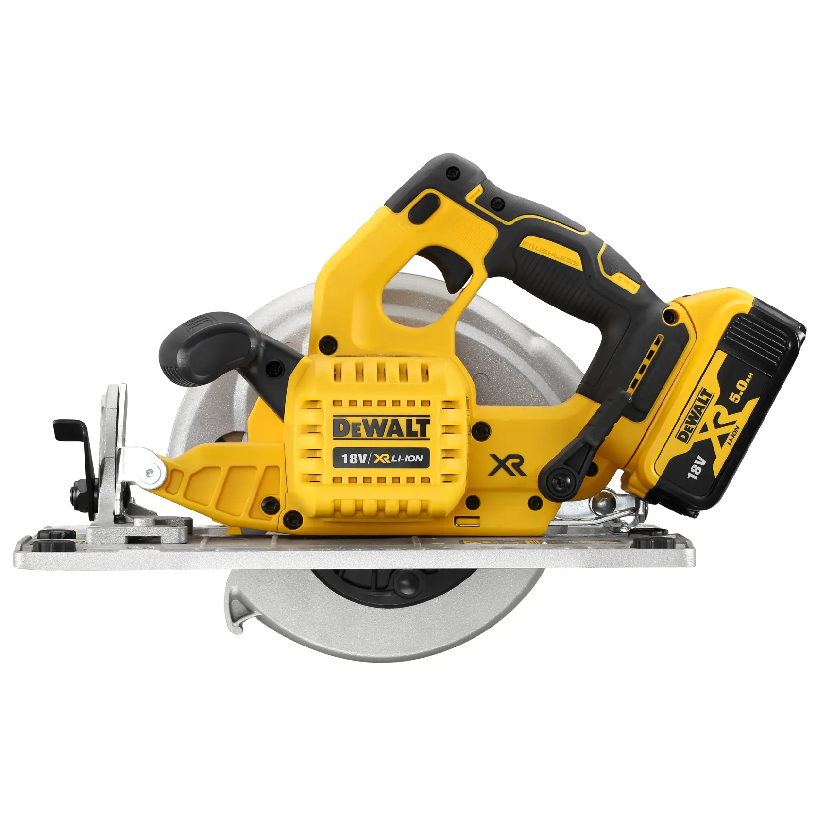 18V XR® Brushless 184mm Rail Compatible Circular Saw