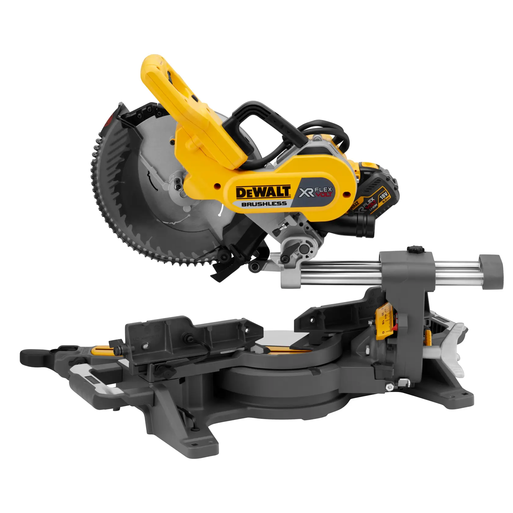 54V XR FLEXVOLT® 250mm Mitre Saw - 2 x 6Ah
