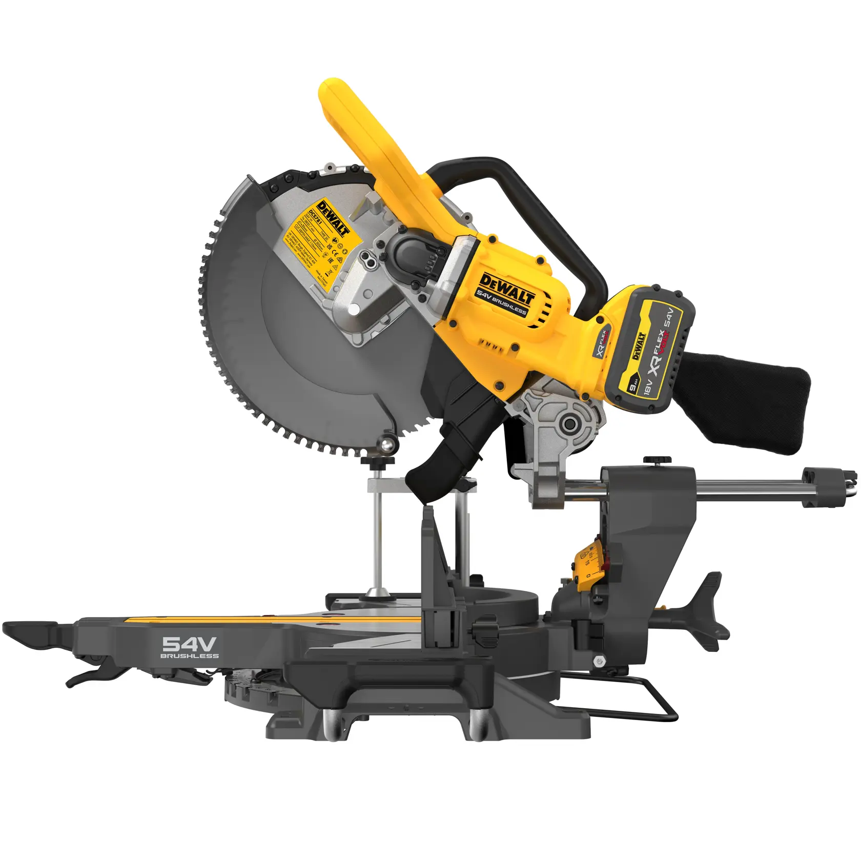 54V XR FLEXVOLT® 305mm Mitre Saw - 2 x 9Ah