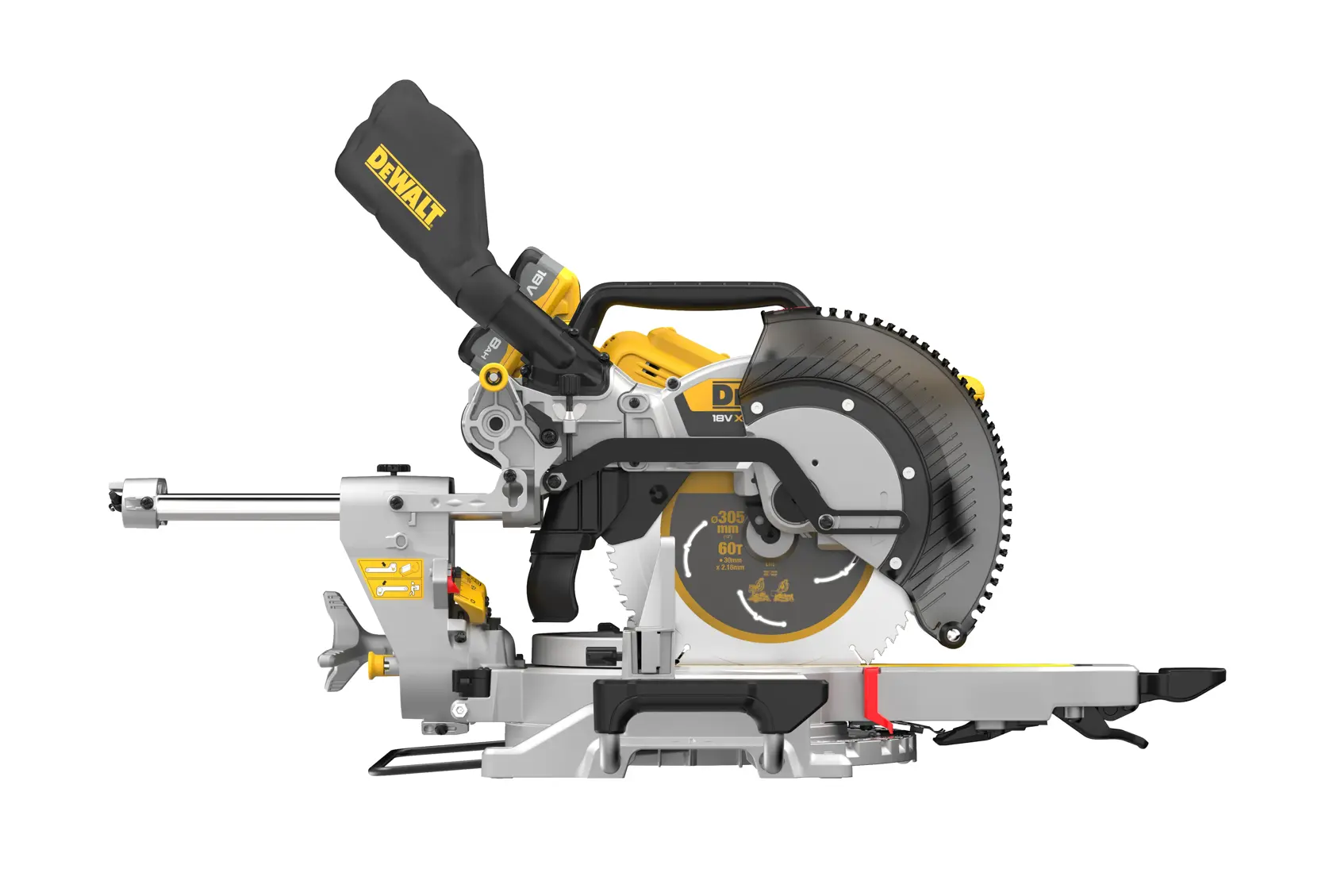 18V XR® 305mm Mitre Saw - 2 X 8Ah