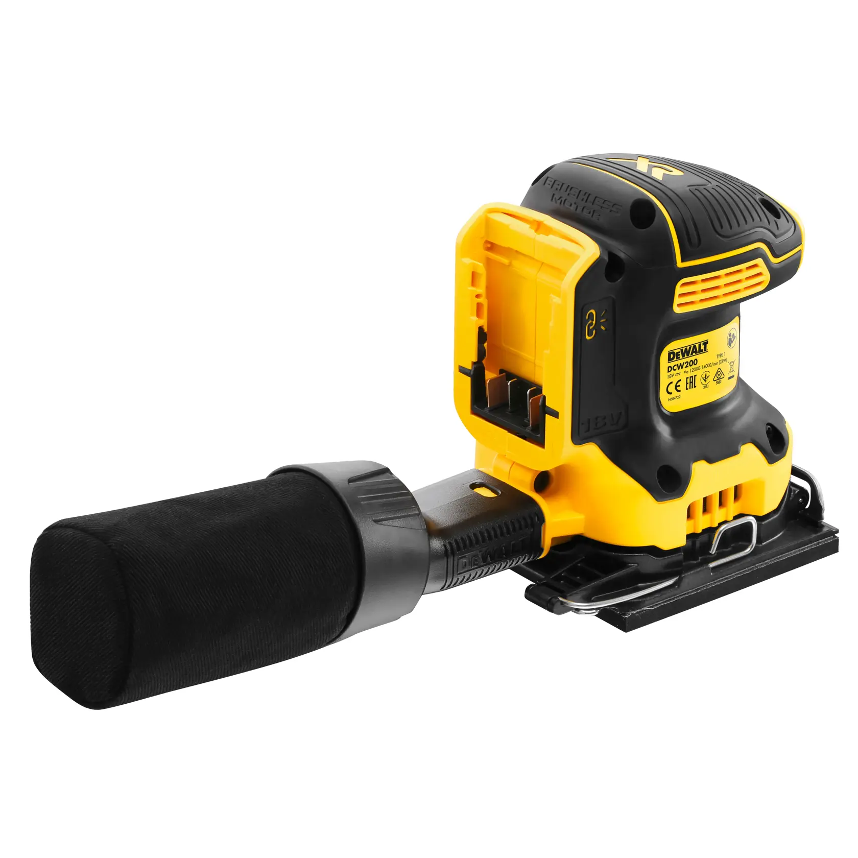 18V XR® Brushless 1/4 Sheet Sander (Tool Only)