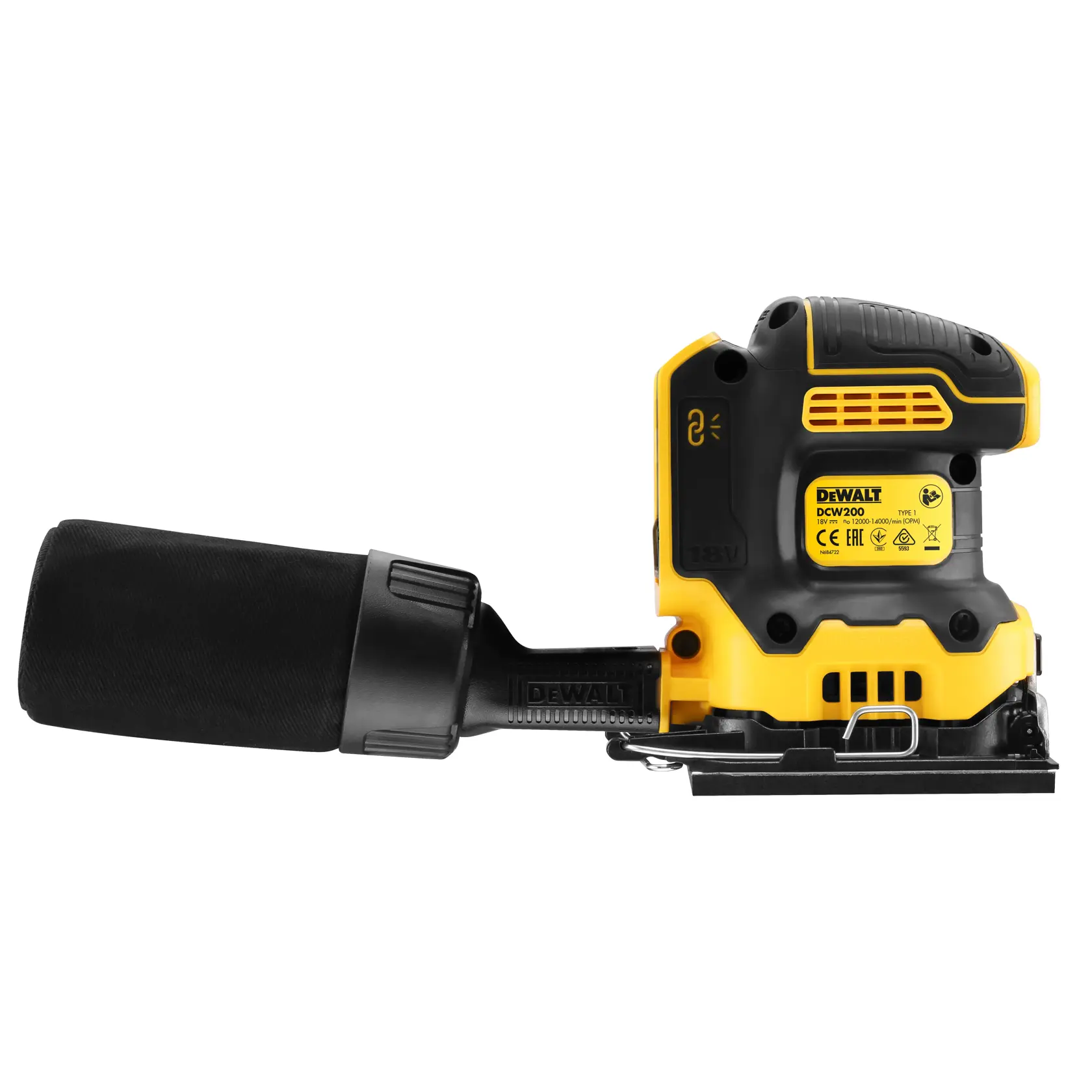 18V XR® Brushless 1/4 Sheet Sander (Tool Only)