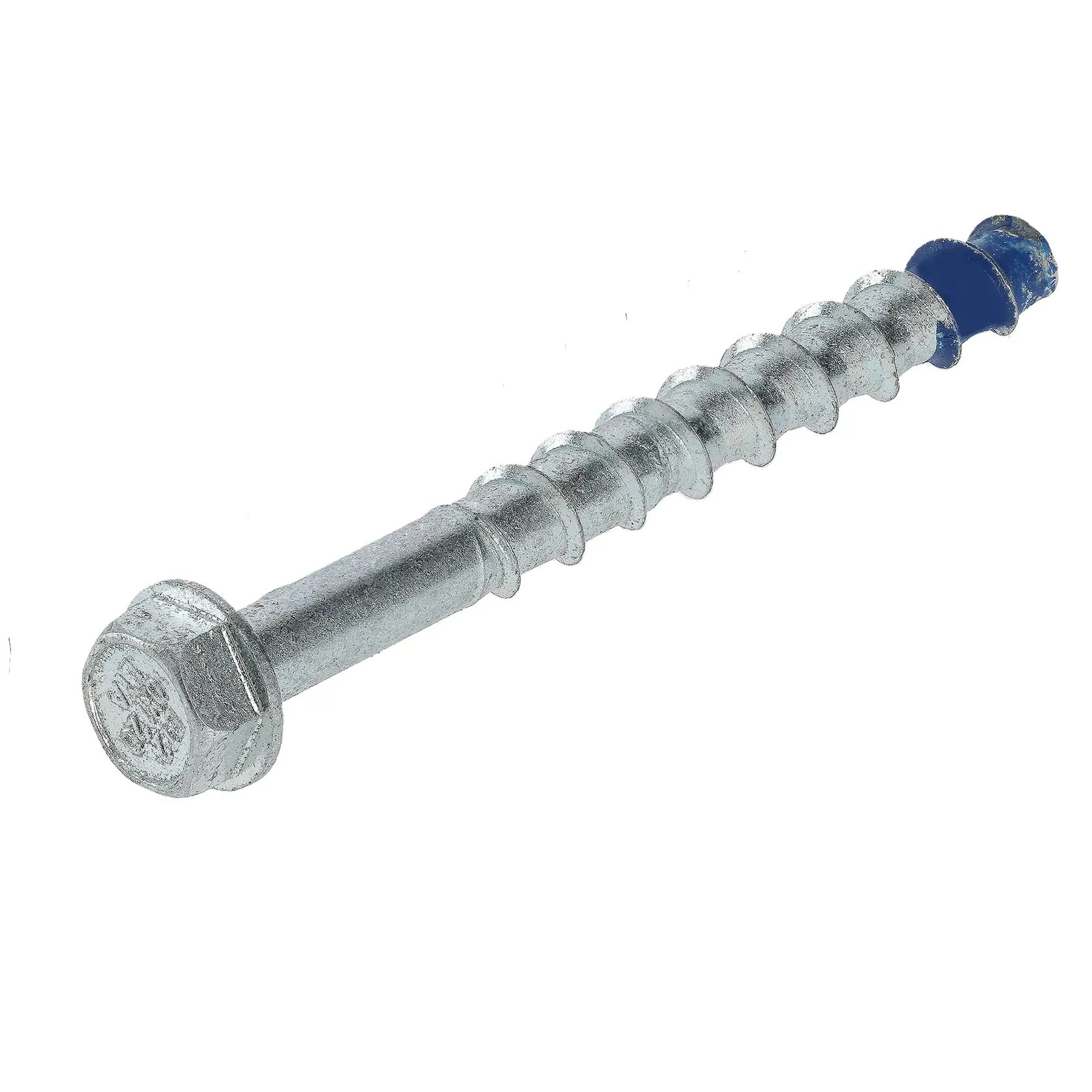 Blue-tip 2 Screw-bolts Hex Head Zinc Plated