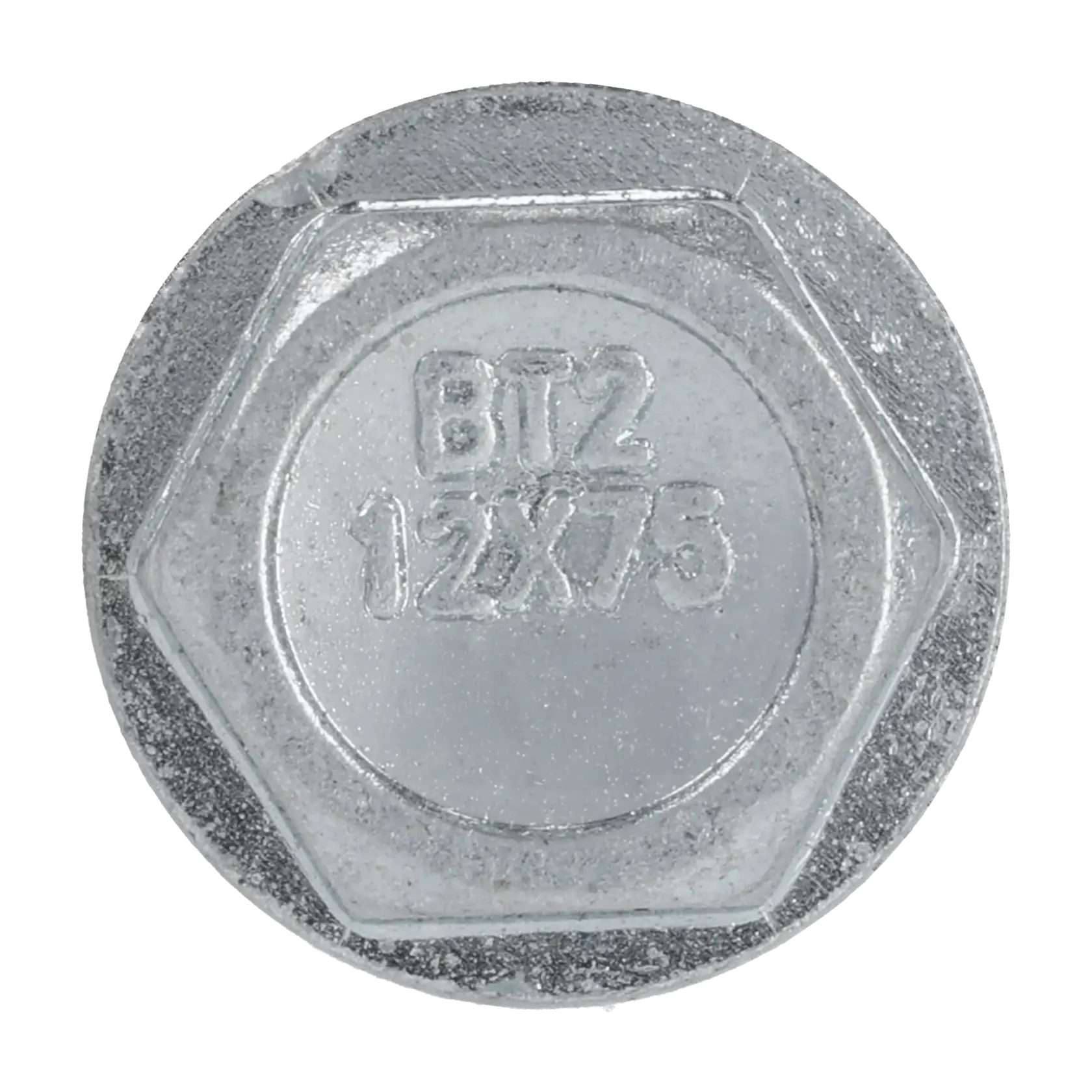 Blue-tip 2 Screw-bolts Hex Head Zinc Plated