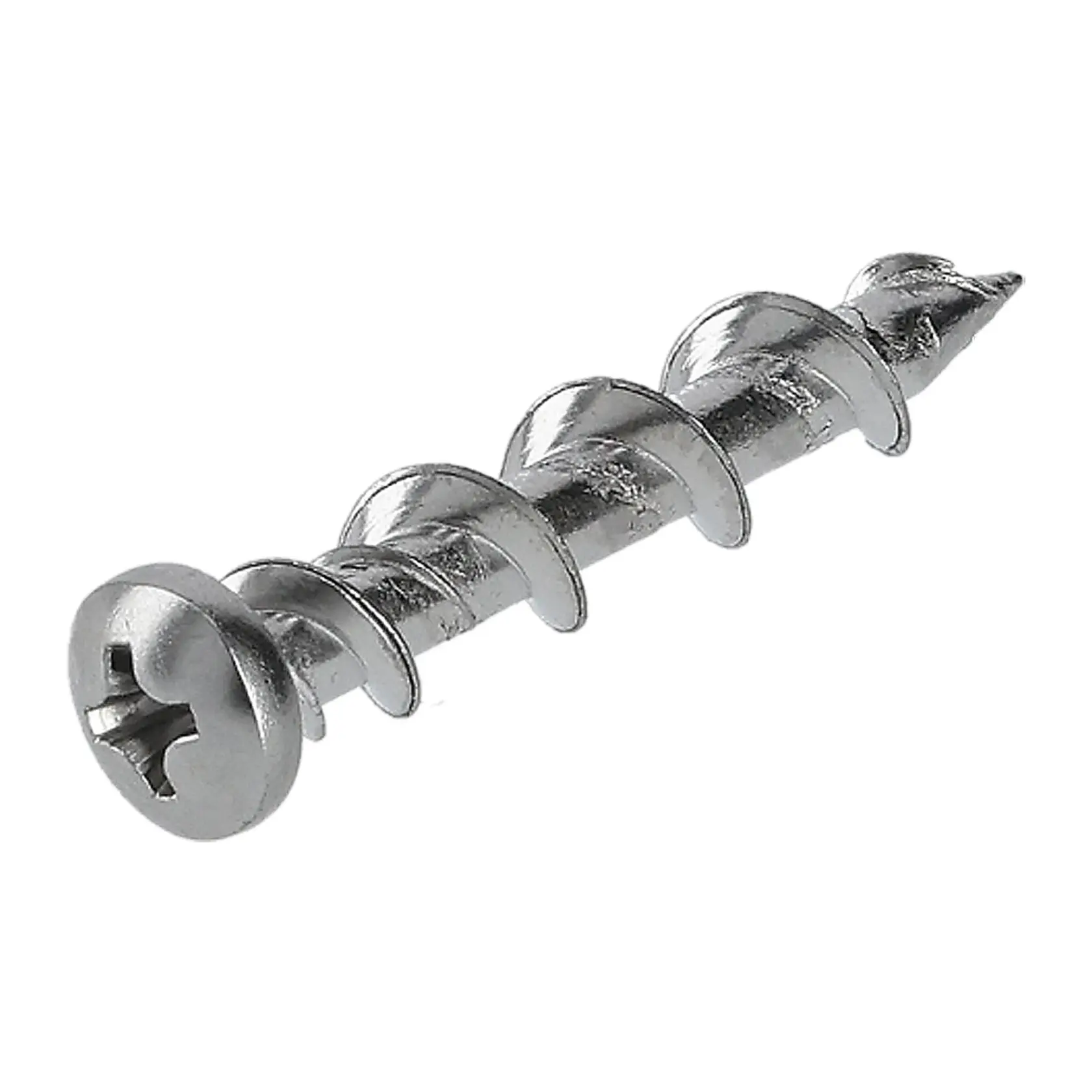 32mm Chrome Wall Dog Pan Head (100 Pk)