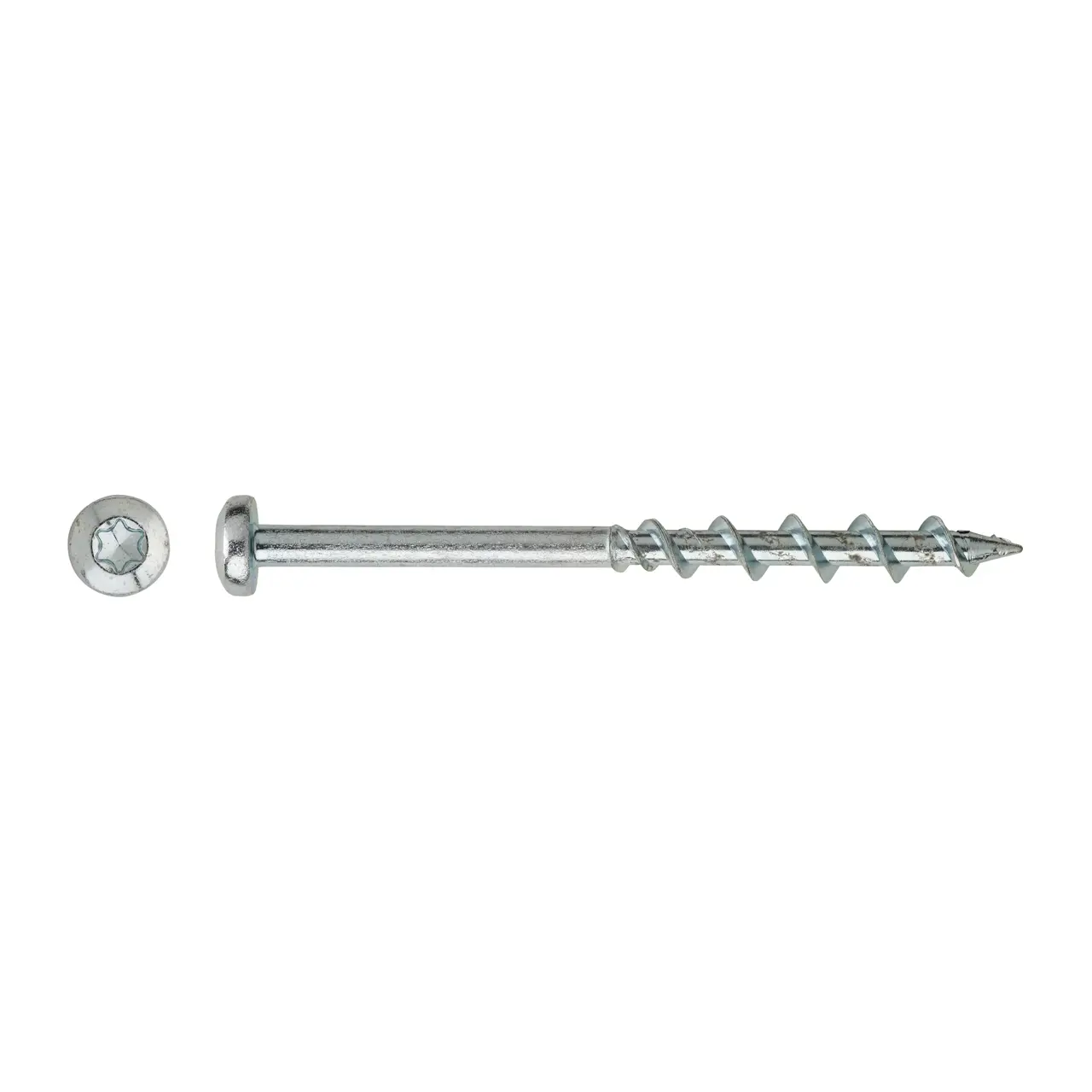 100 x Wall Dog Pan Head 70mm Torx 25 Chrome