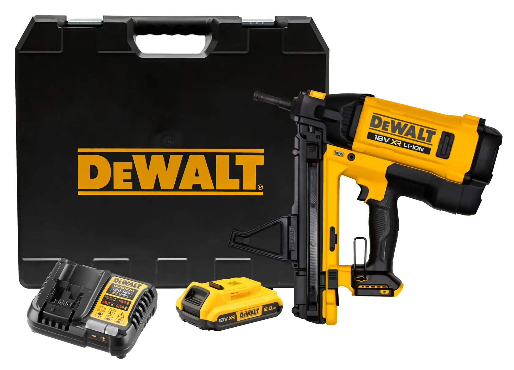 18V XR® Gas Concrete Nailer - 1 x 2AH