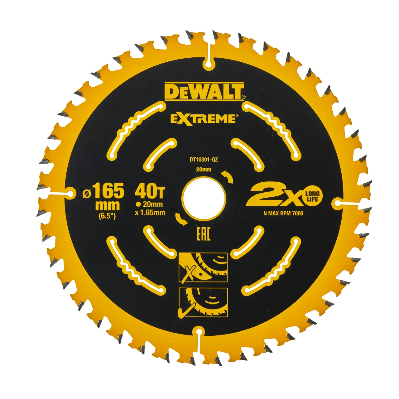 Extreme 165mm 40t 2nd Fix Circular Saw Blade