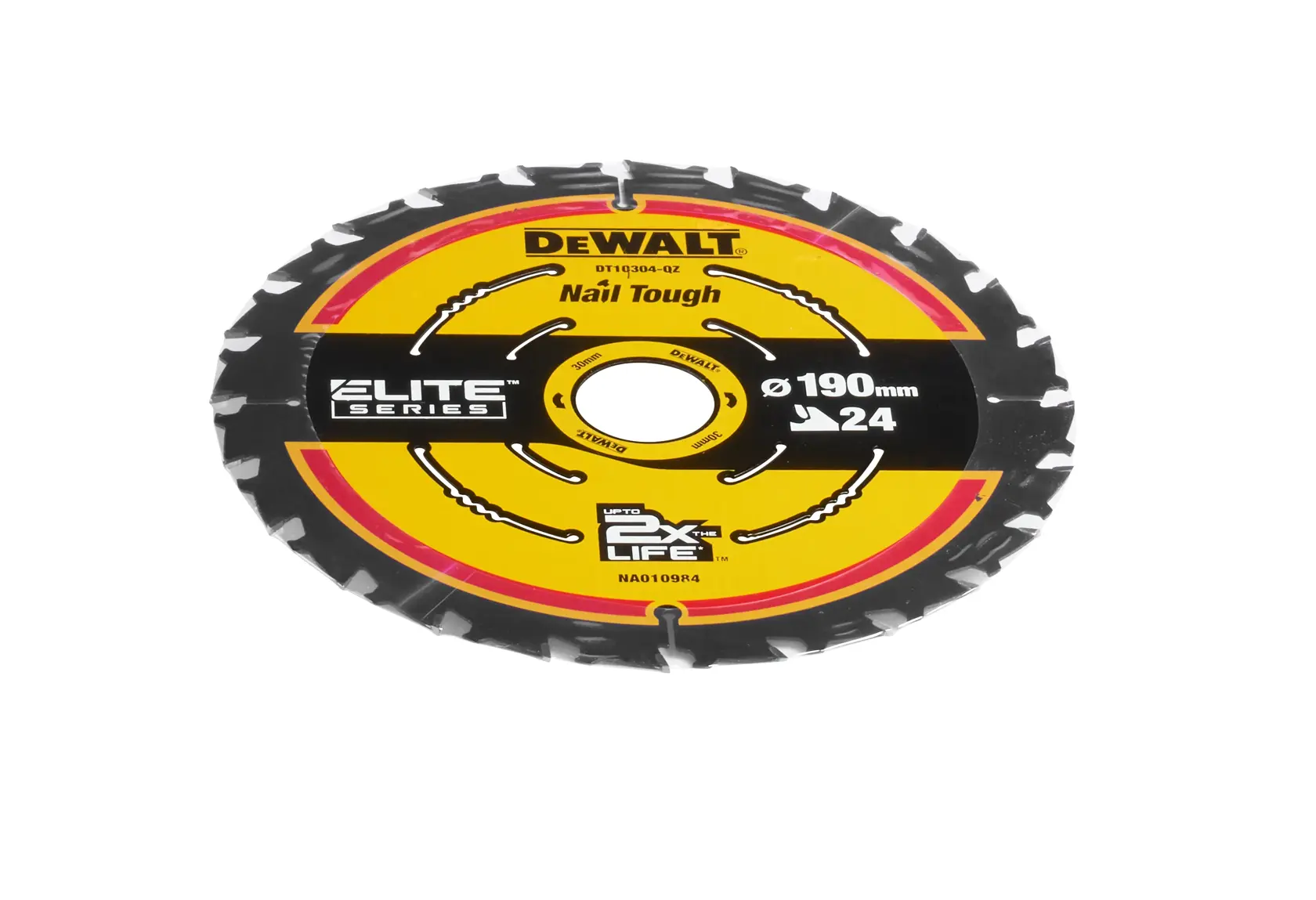 Graphic showing DEWALT XTREME Sub-Compact Series branding with the slogan 'Compact and Performance Packed' on a yellow background.