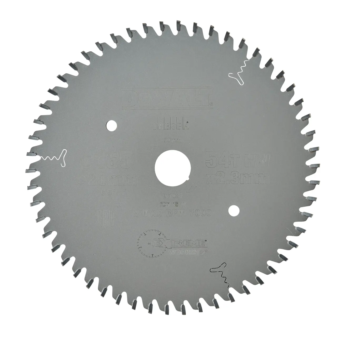 Extreme Workshop 165mm 54t Circular Saw Blade - 20mm Arbor