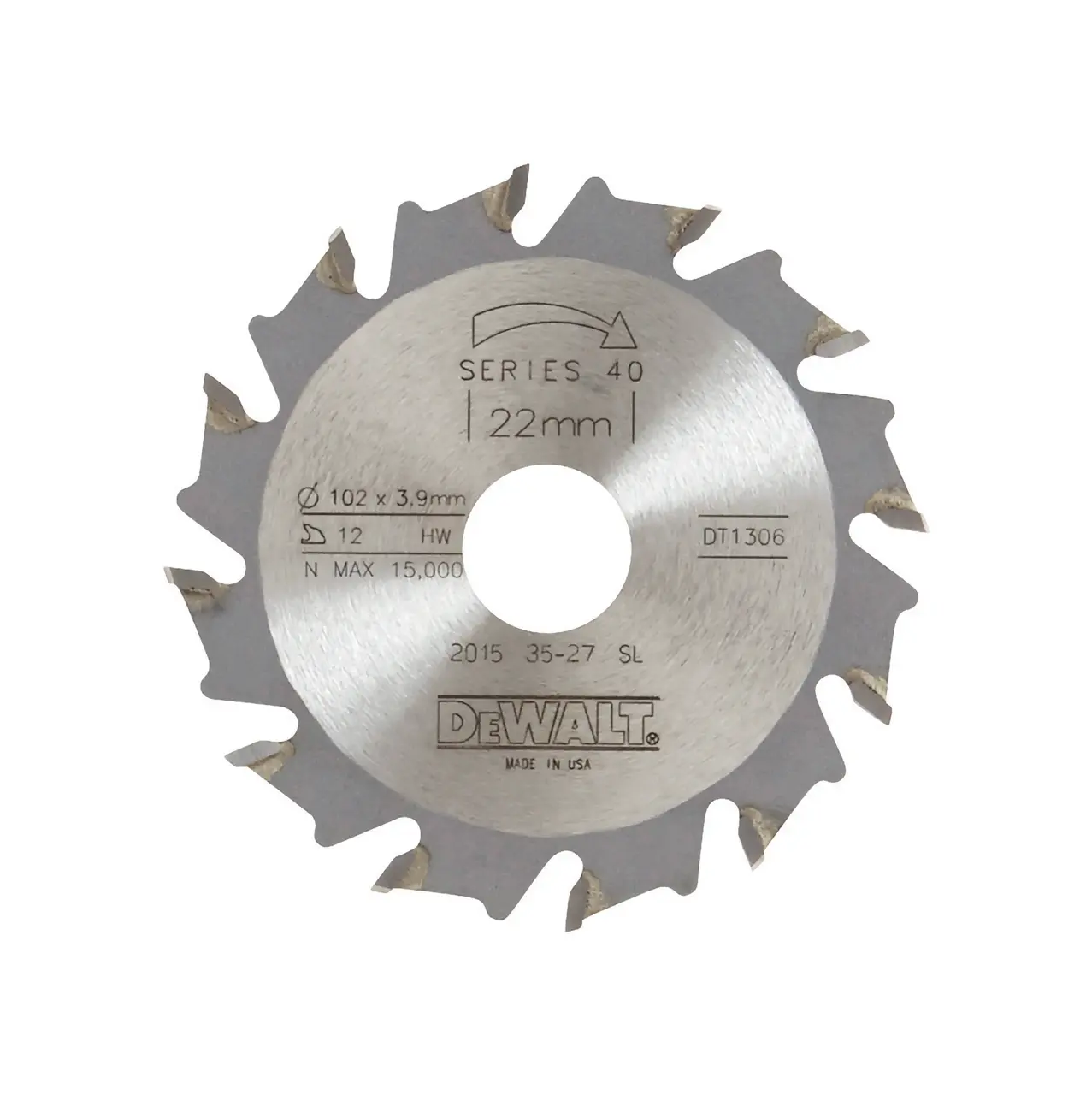 Extreme Workshop 102mm x 12mm 22t Biscuit Joiner Circular Saw Blade