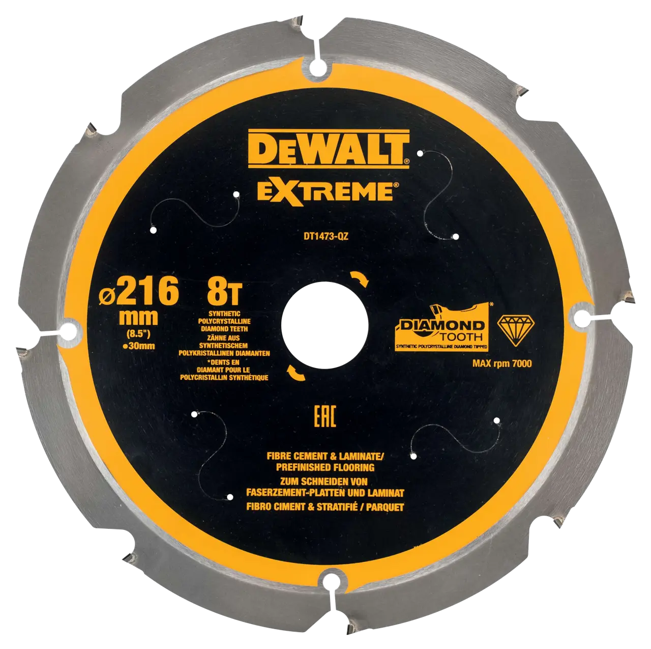 Extreme 216mm x 30mm 8t Pcd Multi Material Circular Saw Blade