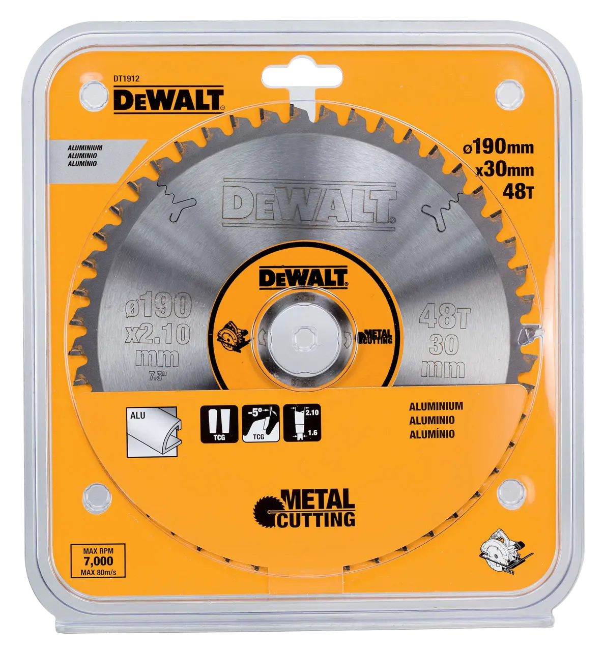 Aluminium Cutting Circular Saw Blade 190mm 48t