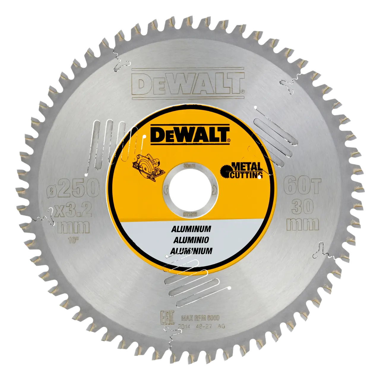 Aluminium Cutting Circular Saw Blade 250mm 60t