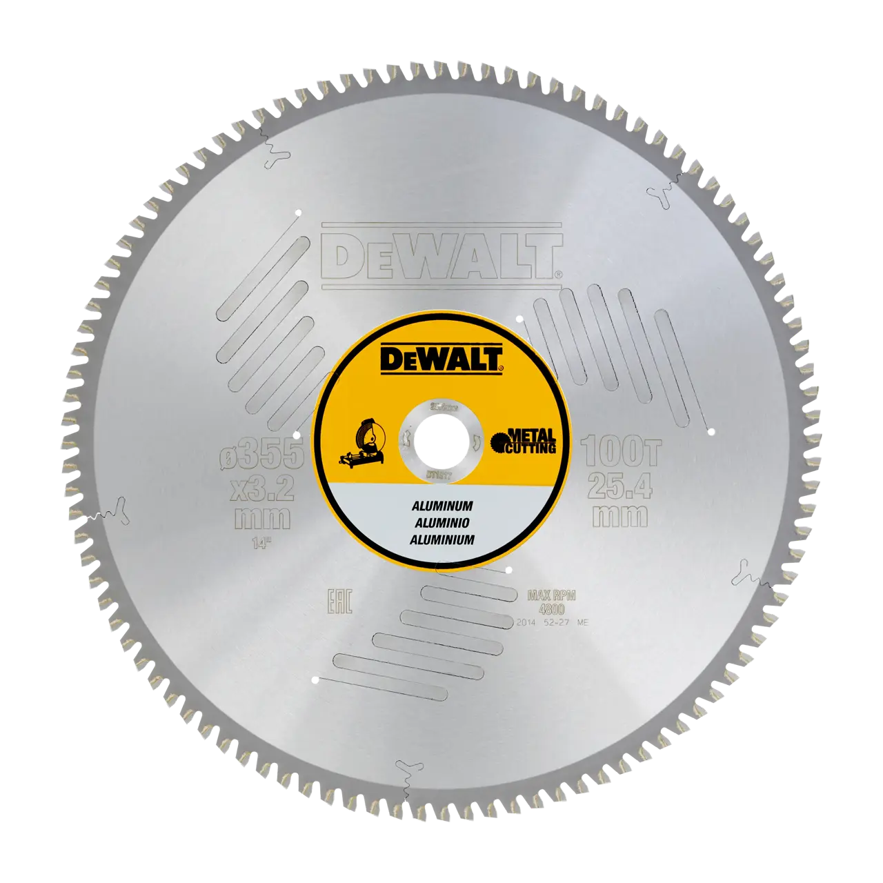 Aluminium Cutting Circular Saw Blade 355mm 100t