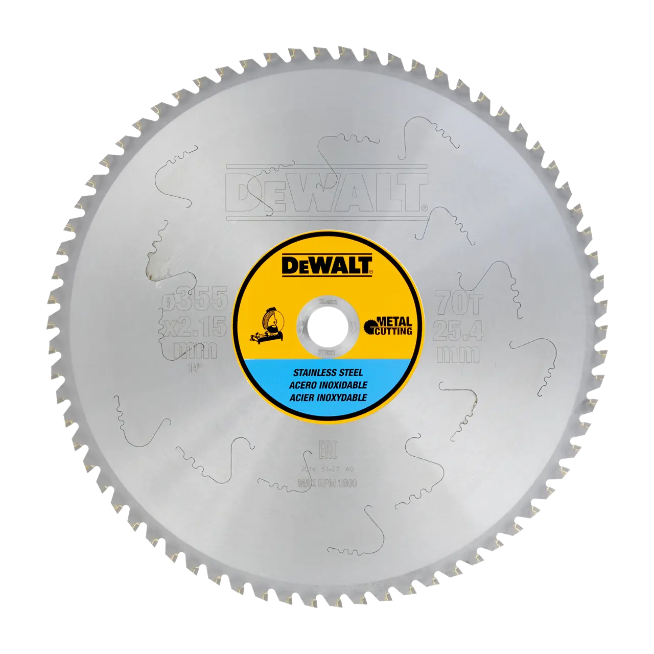 Metal 355mm x 25.4mm 70t Inox Circular Saw Blade