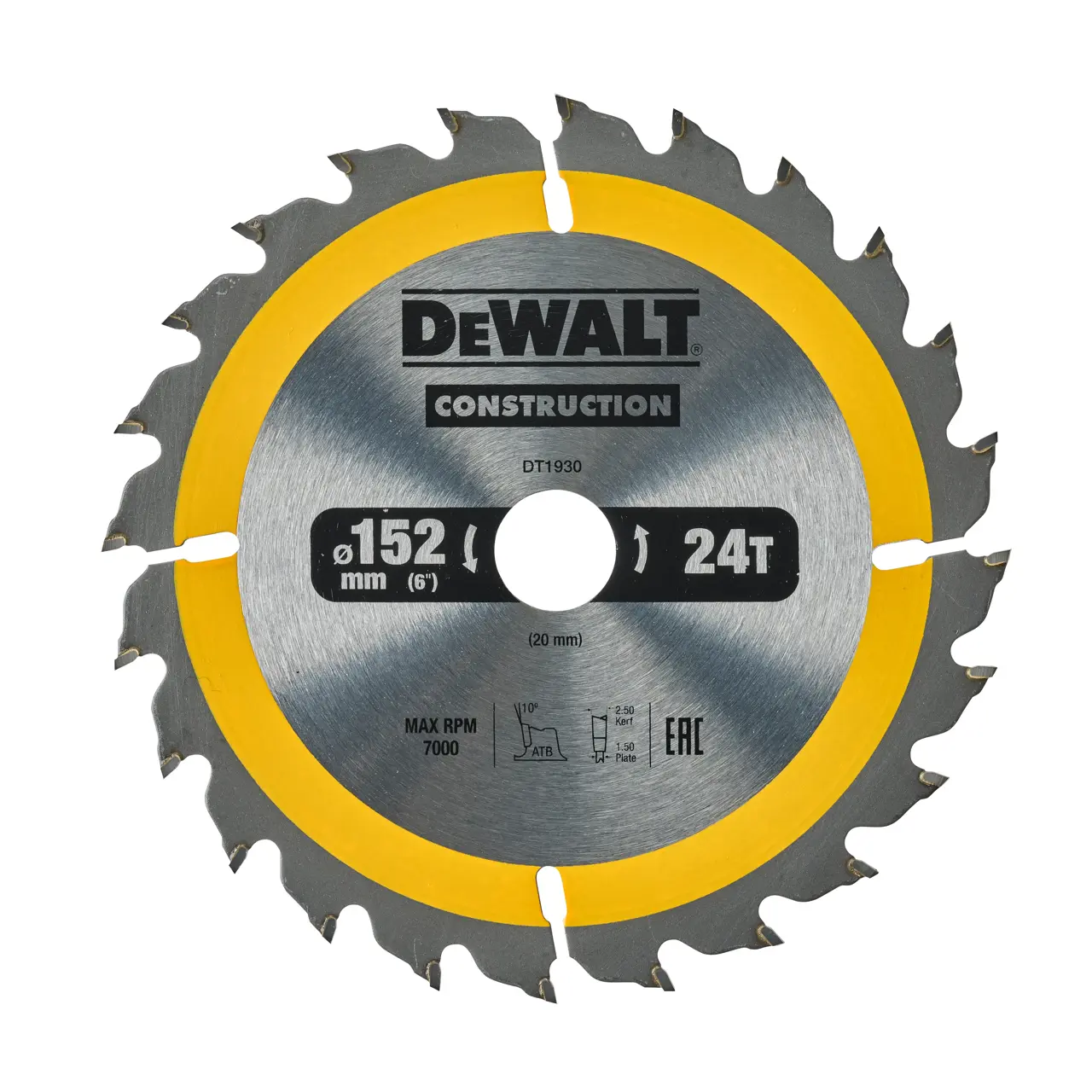 152mm x 20mm 24t Circular Saw Blade