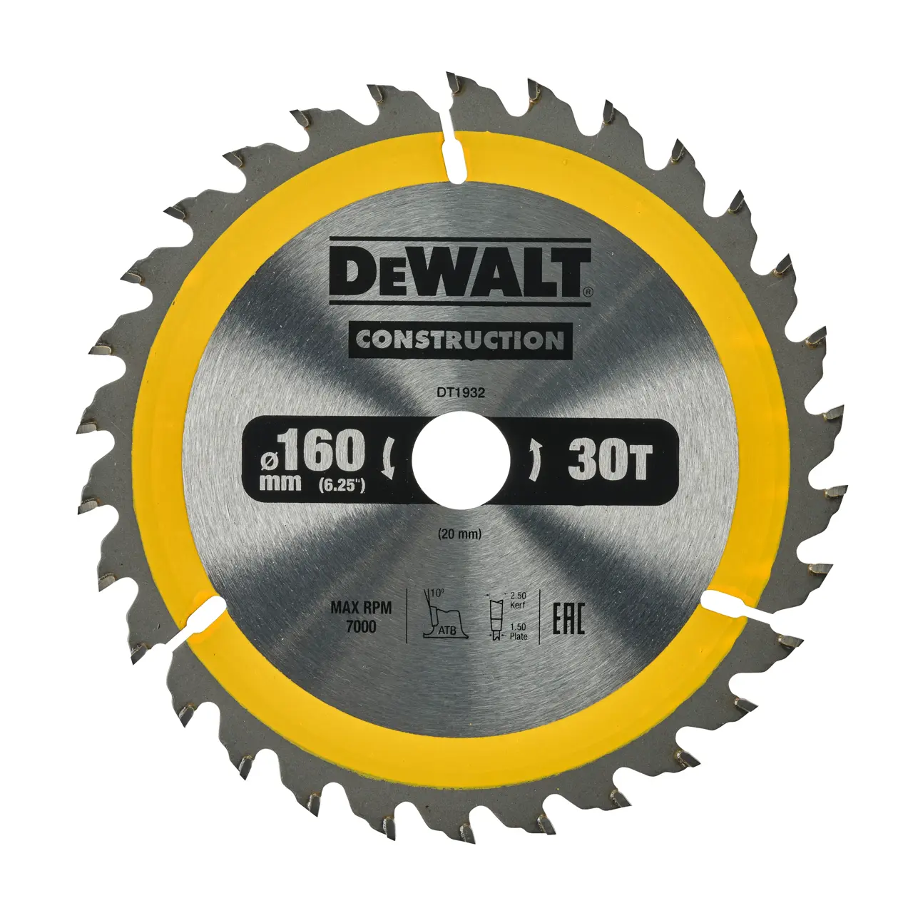 160mm x 20mm 30t Circular Saw Blade