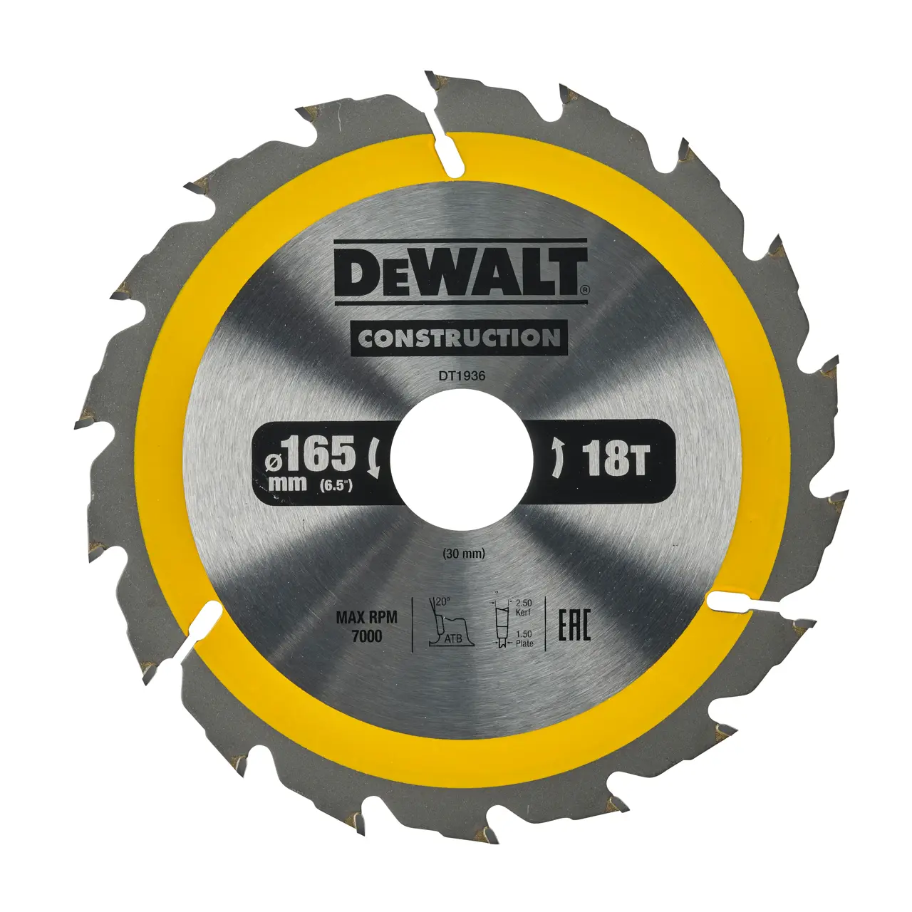 165mm x 30mm 18t Circular Saw Blade