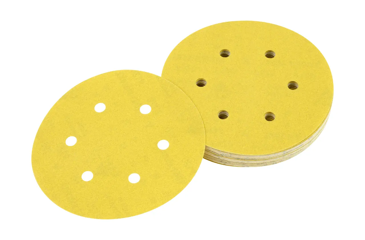 Ros 150mm 80g Multi Purpose Sandpaper 6-hole Disc (25 Pk)