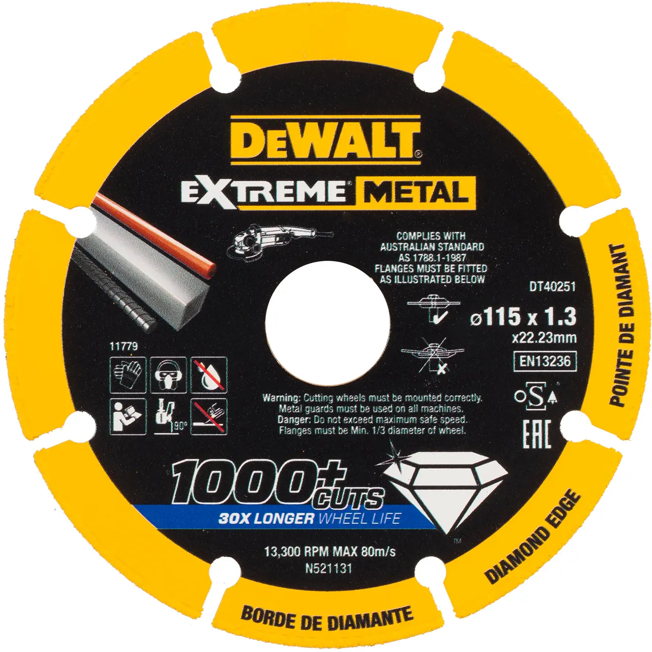 Extreme 115 x 22.23 x 1.3mm Diamond Disc