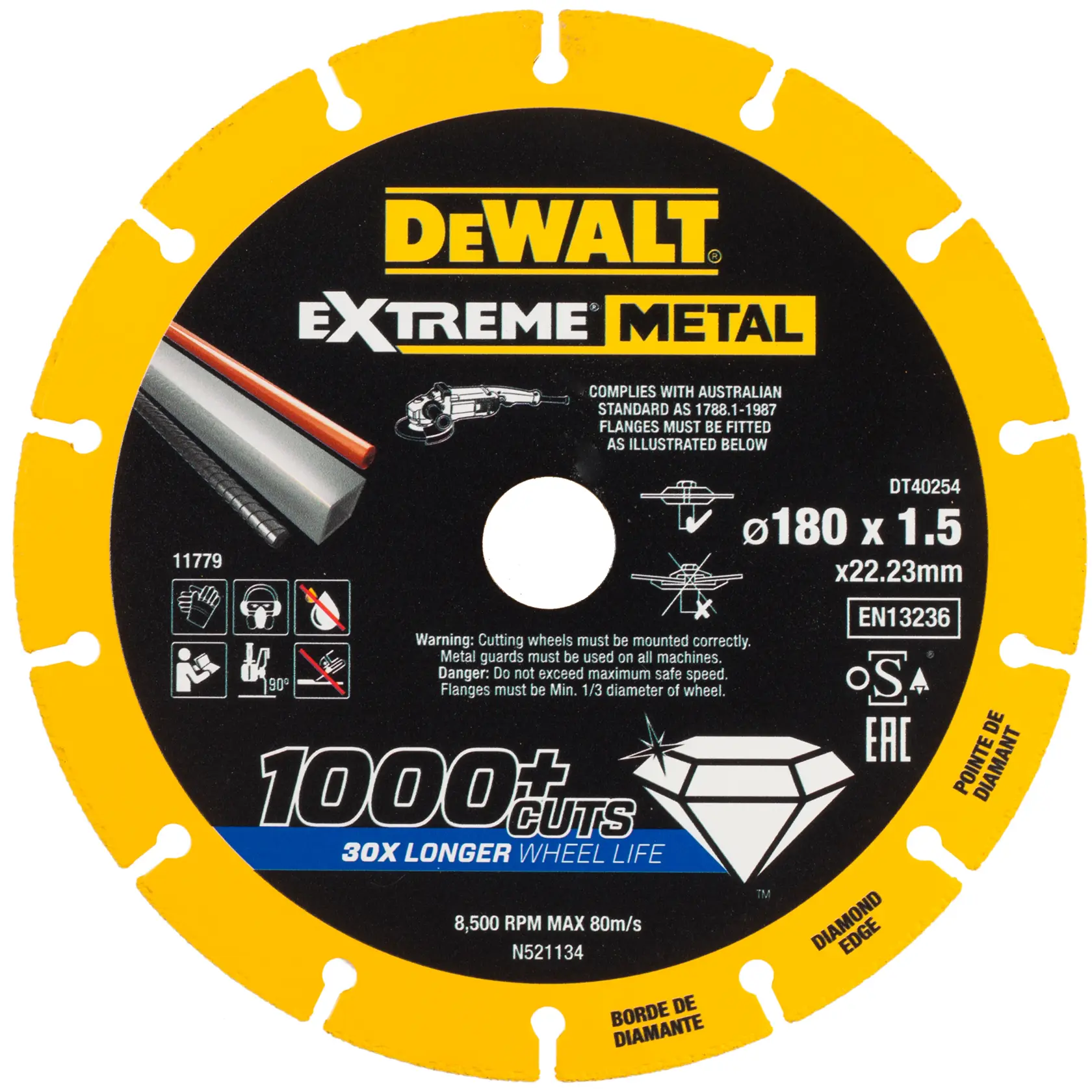 Graphic showing DEWALT XTREME Sub-Compact Series branding with the slogan 'Compact and Performance Packed' on a yellow background.