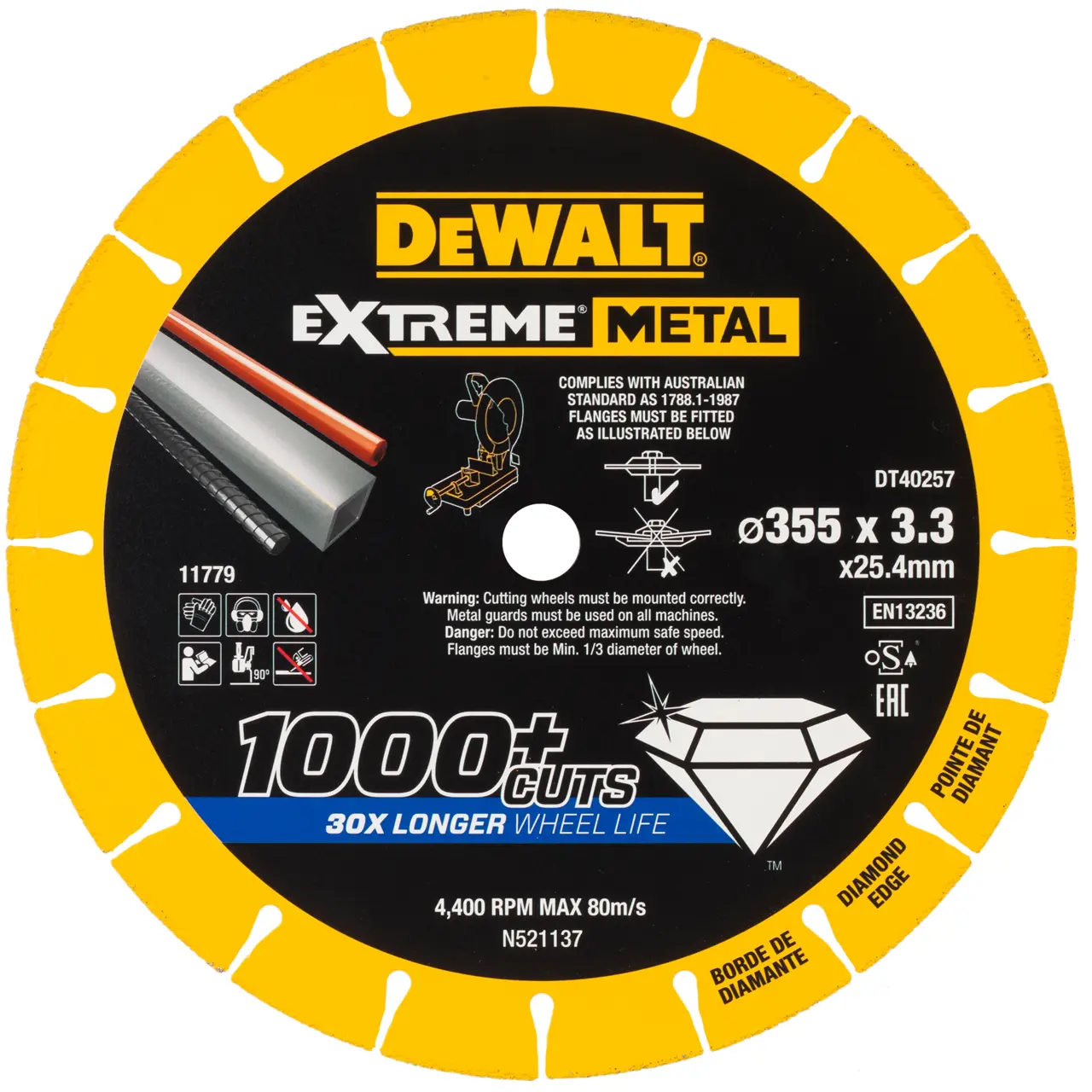 Extreme 355 x 25.4 x 3.3mm Diamond Disc