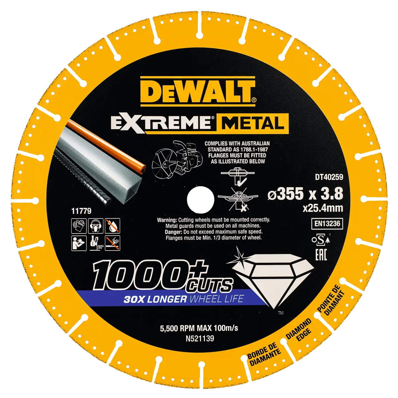Extreme Metal (300 x (25.4/20) x 3.8 mm)