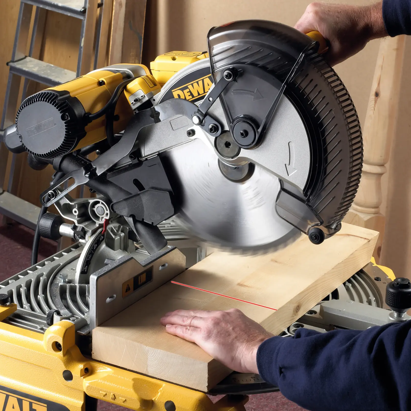 Graphic showing DEWALT XTREME Sub-Compact Series branding with the slogan 'Compact and Performance Packed' on a yellow background.