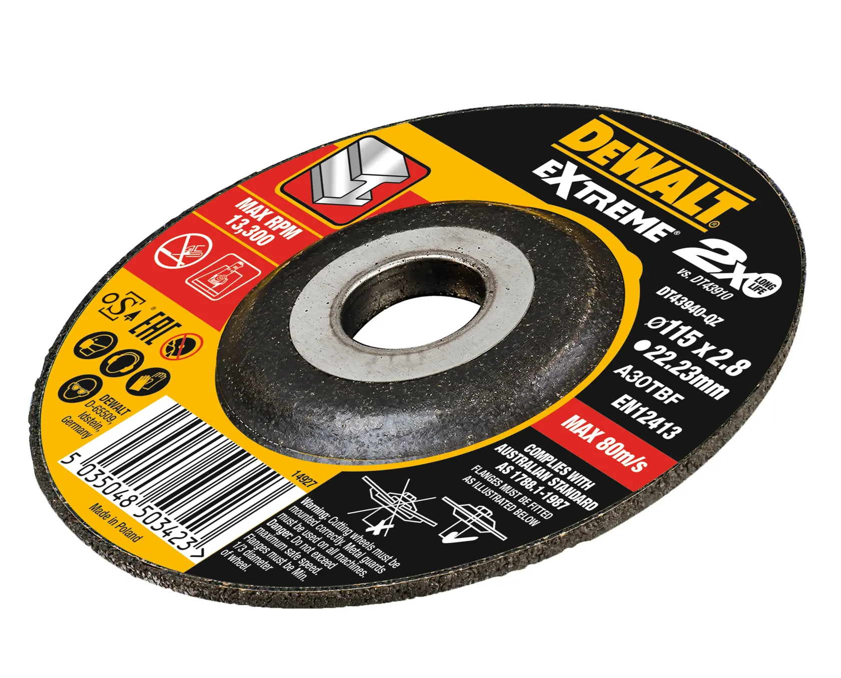 Extreme Bonded Disc Cutting 115mm x 3.0mm x 22.23mm