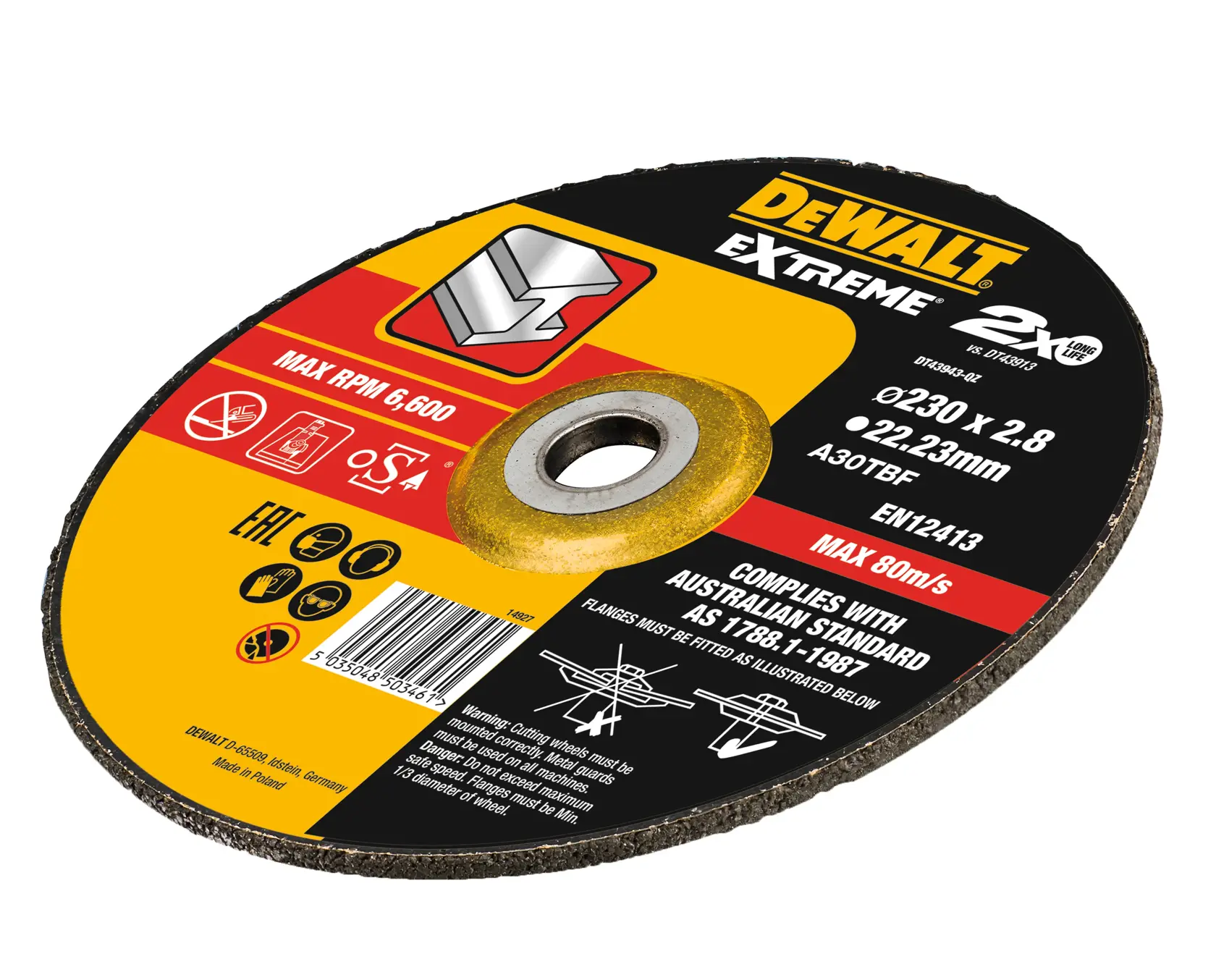 Extreme 230mm x 3.0mm x 22.23mm Bonded Disc Cutting