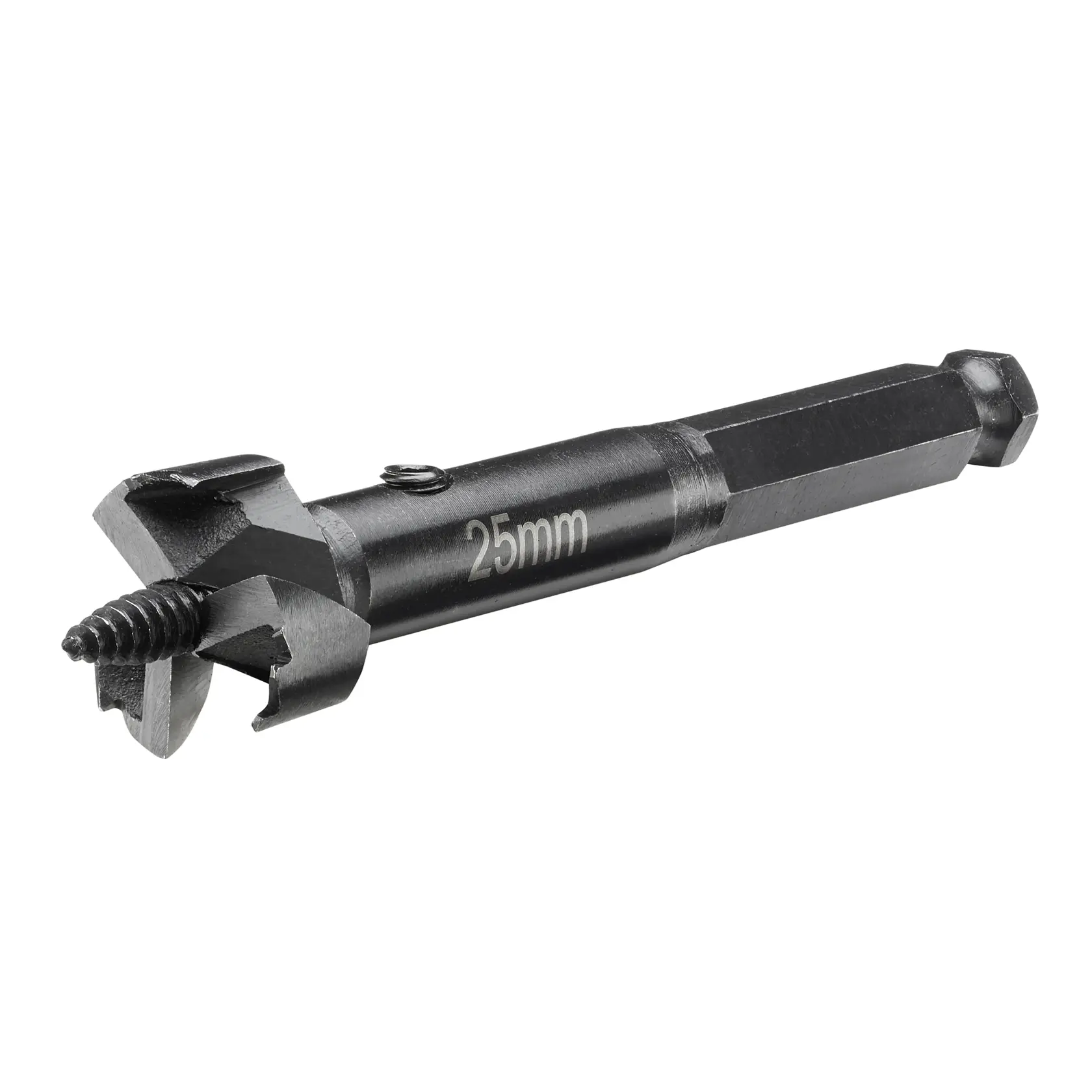 A DEWALT DT4575 wood drill bit with a hexagonal shank and a cutting diameter of 25mm, photographed on a white background.