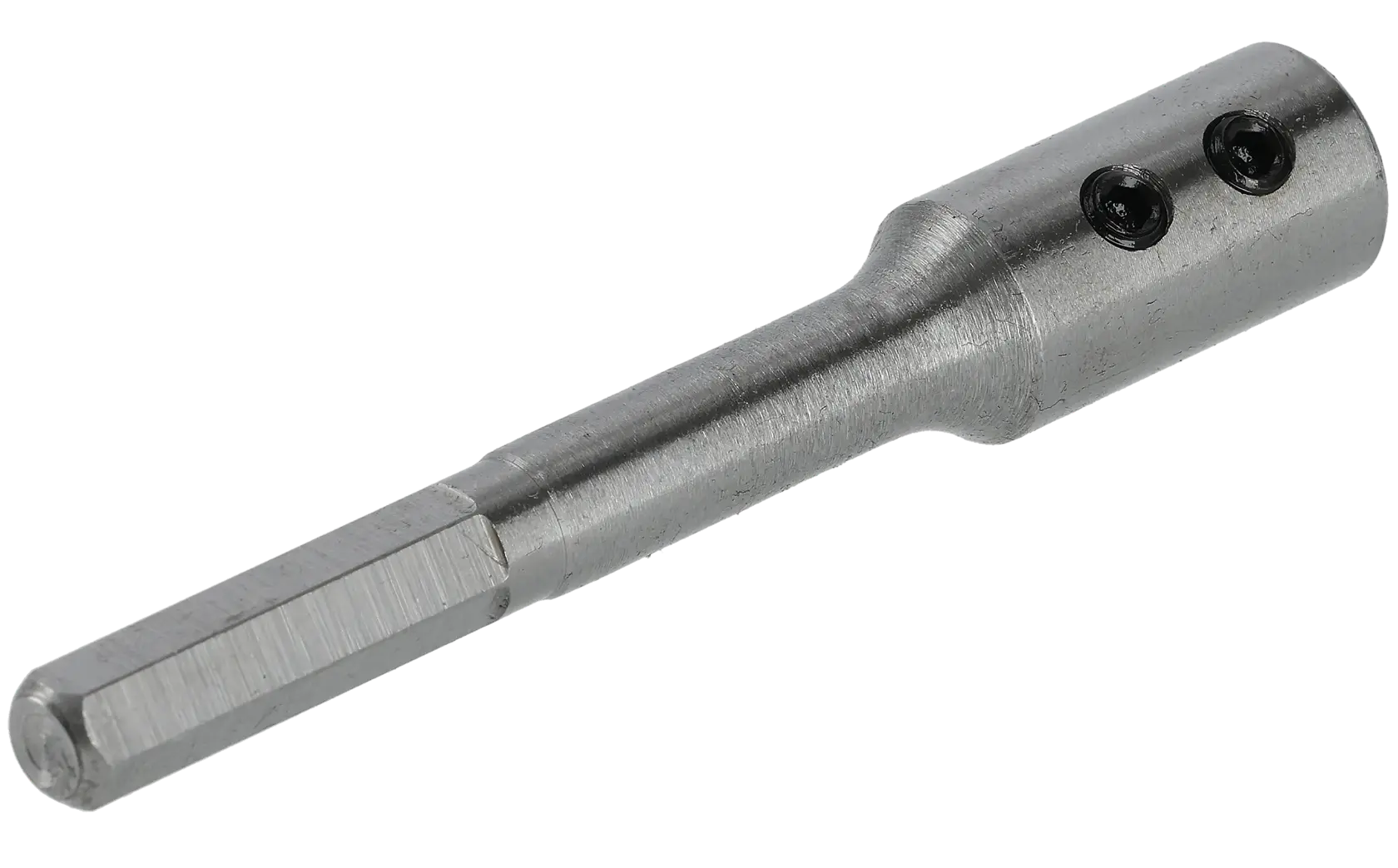 DEWALT metal tool adapter for photography, SKUs DT4592-QZ, DT4592, hex shank and screw holes visible.