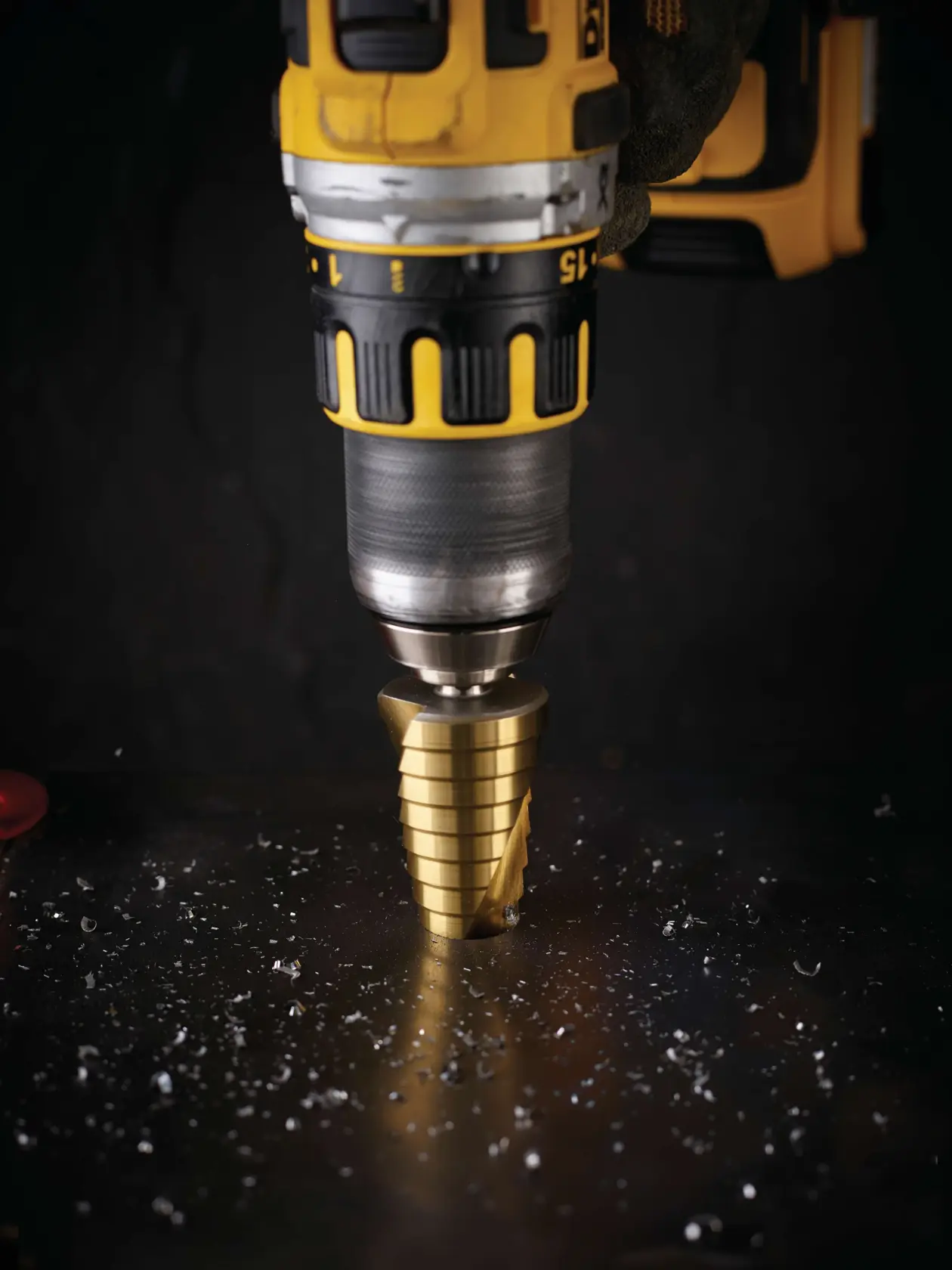 Graphic showing DEWALT XTREME Sub-Compact Series branding with the slogan 'Compact and Performance Packed' on a yellow background.