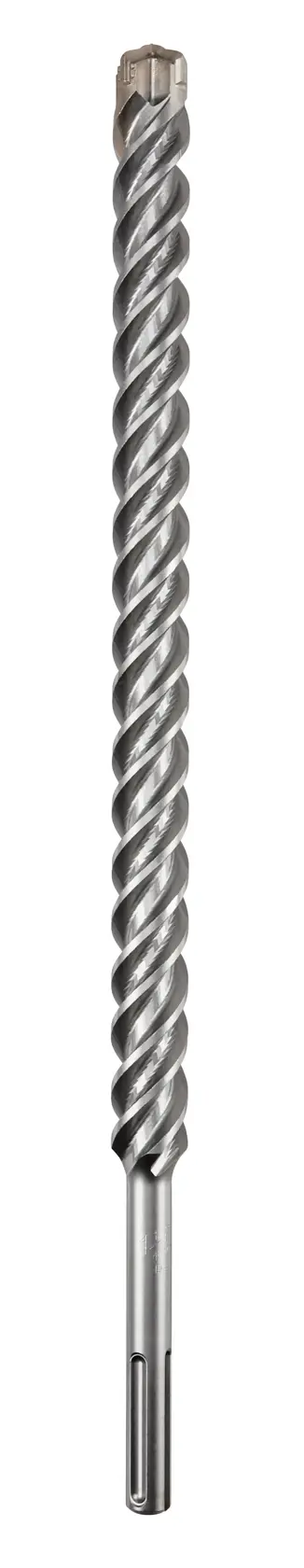 A single DEWALT branded SDS drill bit with a spiral fluted design, shown vertically on a white background.