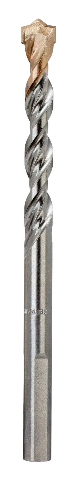 A single DEWALT DT6676 masonry drill bit with a carbide tip and a twisted shaft, displayed vertically on a white background.