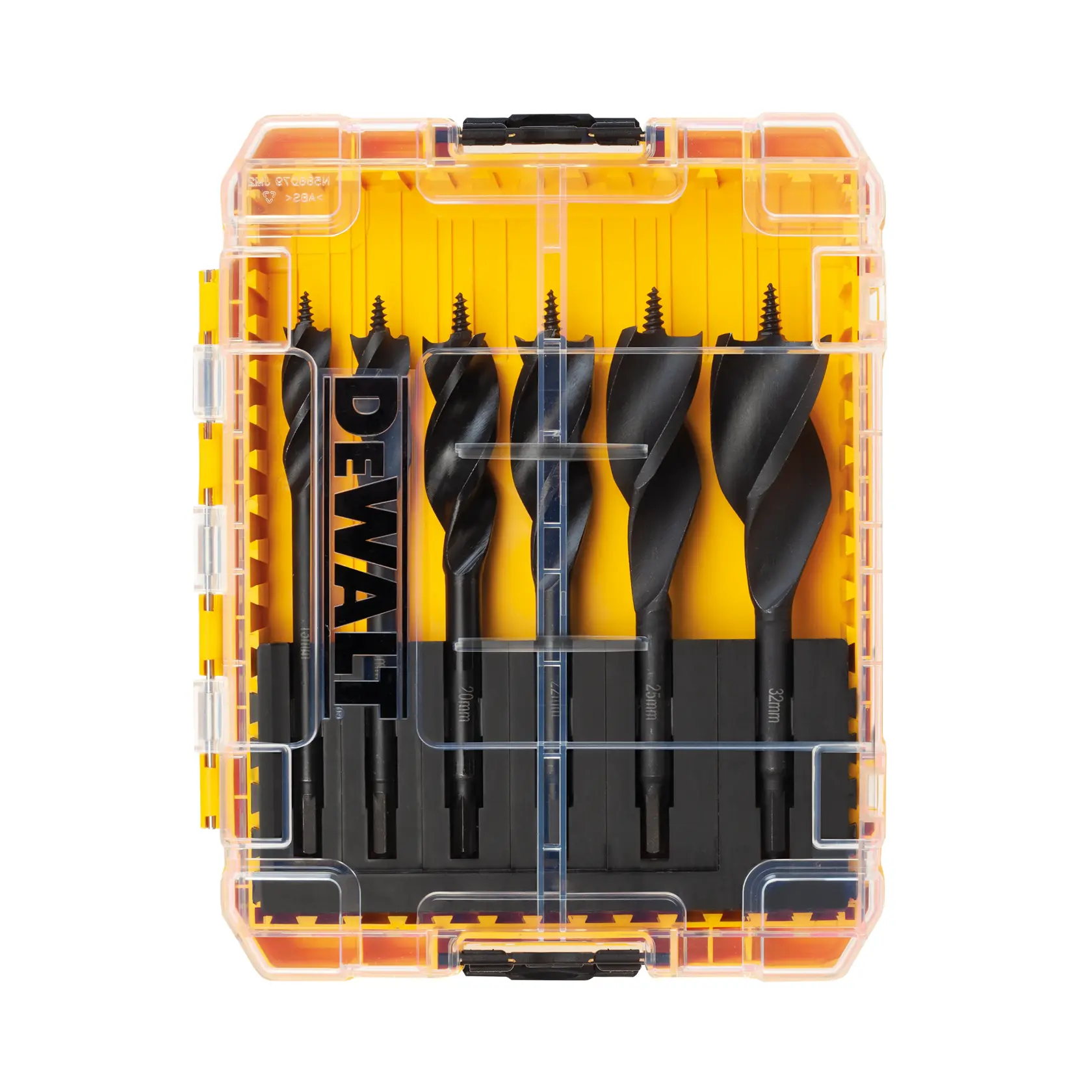 Graphic showing DEWALT XTREME Sub-Compact Series branding with the slogan 'Compact and Performance Packed' on a yellow background.