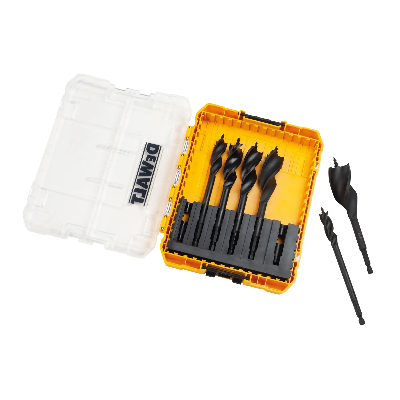 152mm Tri-flute Spade Bit Wood Drilling Set (medium Tough Case) (6 Pcs)