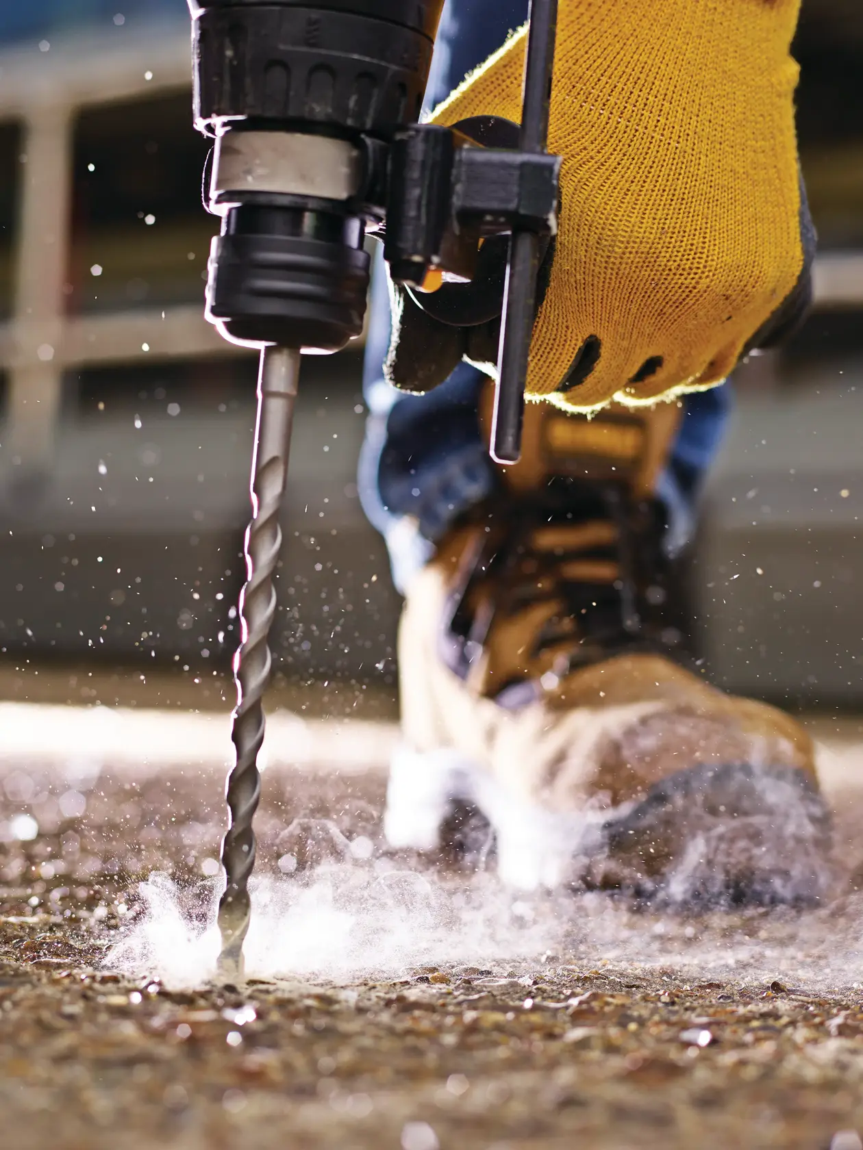 Graphic showing DEWALT XTREME Sub-Compact Series branding with the slogan 'Compact and Performance Packed' on a yellow background.