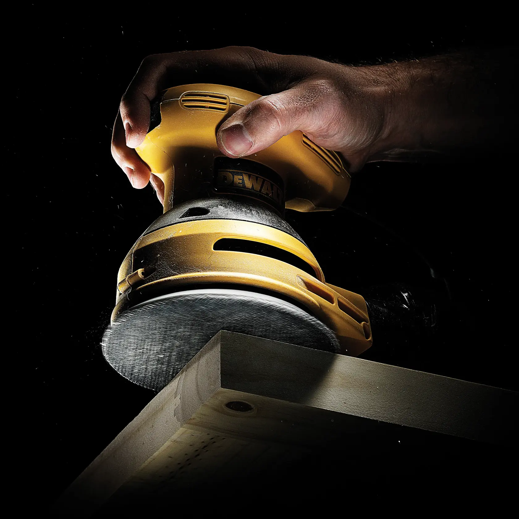 Graphic showing DEWALT XTREME Sub-Compact Series branding with the slogan 'Compact and Performance Packed' on a yellow background.