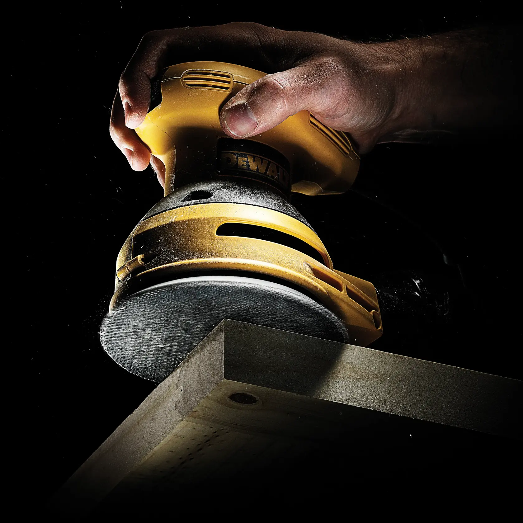 Graphic showing DEWALT XTREME Sub-Compact Series branding with the slogan 'Compact and Performance Packed' on a yellow background.