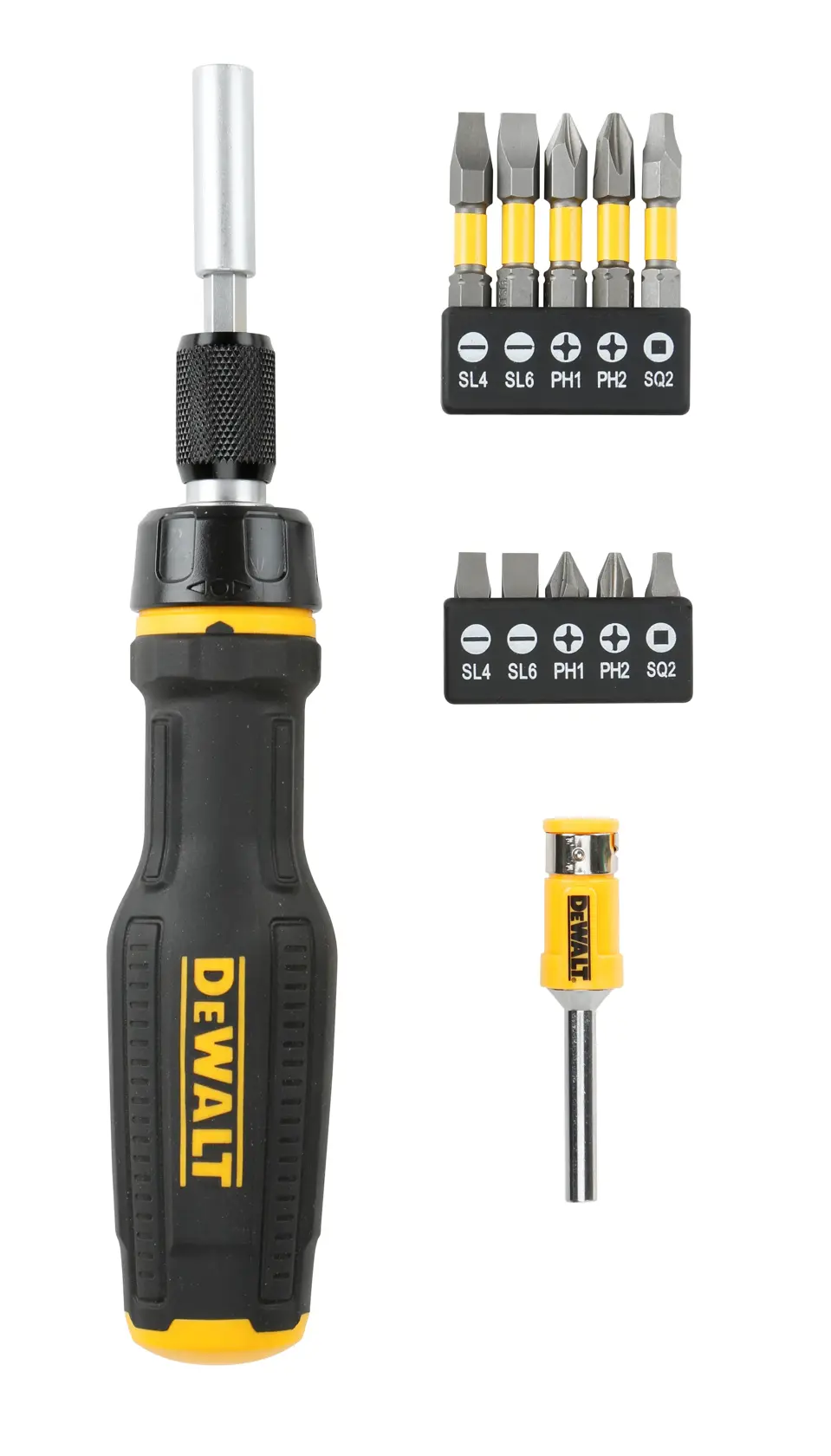 Full Fit Telescoping Multi-bit Ratcheting Screwdriver